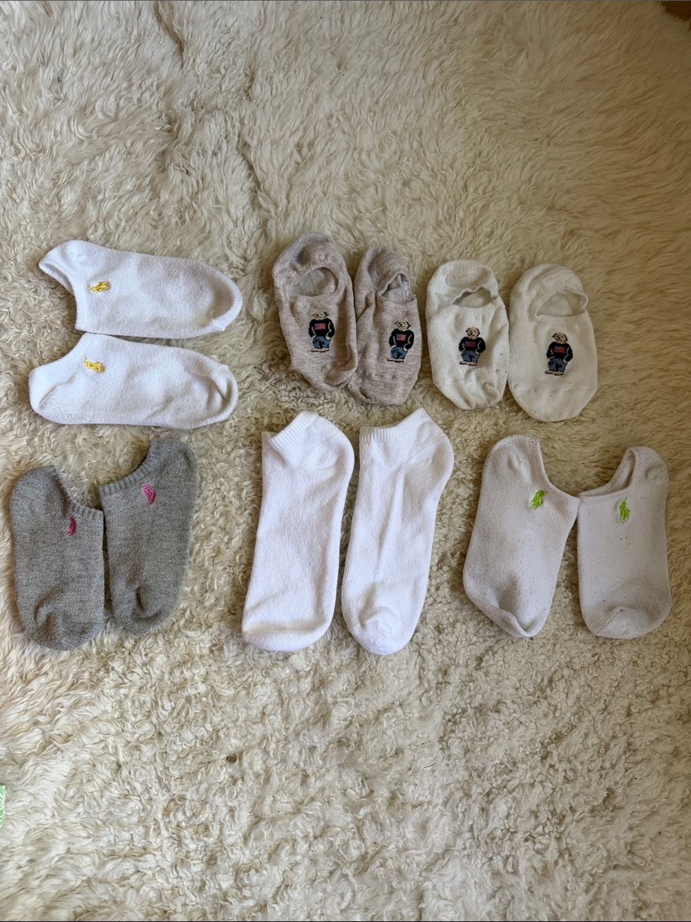 GUC - Designer Kids' Socks -6 Pairs 6-9 Yrs